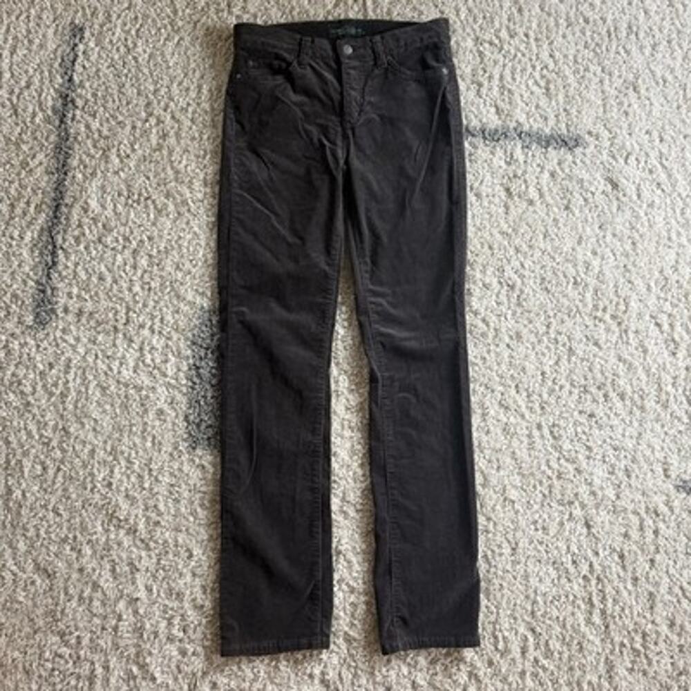 Lauren Ralph Lauren Corduroy Pants 4 Brown Classic Straight Leg Whimsigoth 29x31